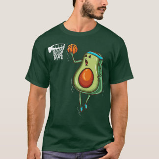 アボカおもしろいド遊バスケットボール Tシャツ