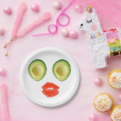 アボカおもしろいド顔4フランシス ペーパープレート (パーティー)