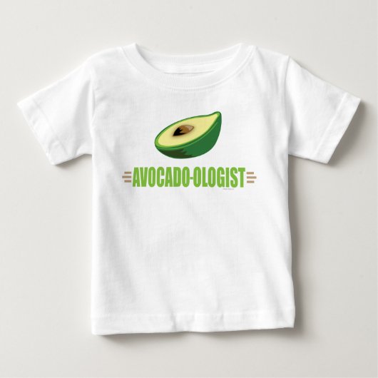 アボカおもしろいド ベビーTシャツ (正面)