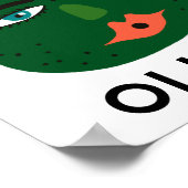 アボカお洒落ドカスタムベビーNAMEアート ポスター (角)