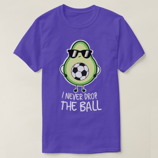 アボカカッコいいおもしろいドサッカー Tシャツ (デザイン正面)