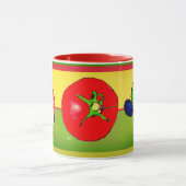 アボカカラフルドオニオンとトマトとマグカップ マグカップ (中央)