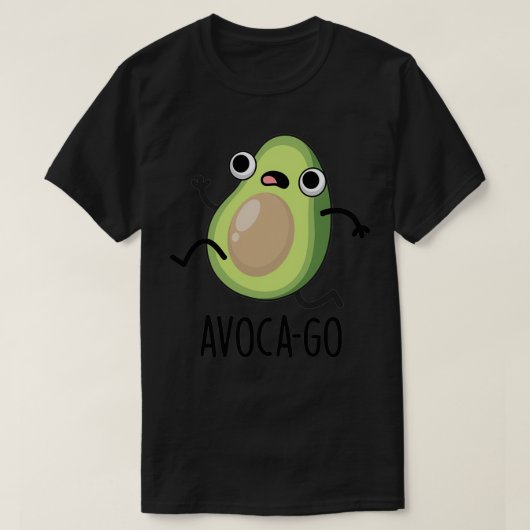 アボカゴかわいいアボカドPUn Tシャツ (デザイン正面)
