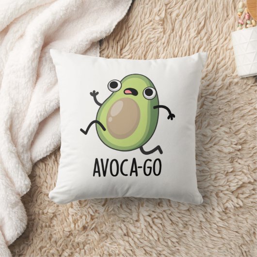アボカゴアボカおもしろいドパン クッション (ブランケット)