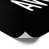 アボカゴッホアボカおもしろいドアーティストプンダークBG ポスター (角)