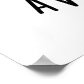 アボカトかわいいアボカドキャットパン ポスター (角)