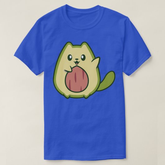 アボカトかわいいアボカド猫5 Tシャツ (デザイン正面)