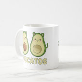 アボカトス かわいい 猫 アボカド コーヒーマグカップ (正面左)
