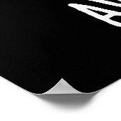 アボカトーズアボカドおもしろいパンズダークBG ポスター (角)