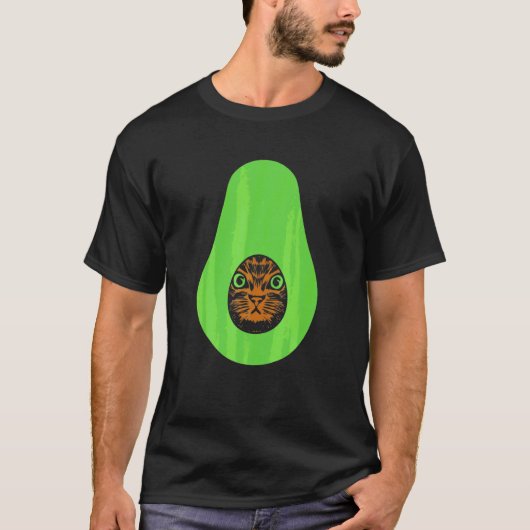 アボカト 猫 Tシャツ (正面)