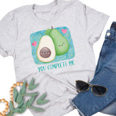 アボカドあなたが完了する私の愛かわいい水色 Tシャツ