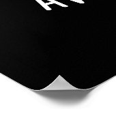 アボカドおもしろいカップルPUNダークBG ポスター (角)