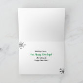 アボカドおもしろいクリスマスユーモアカード カード (内部)