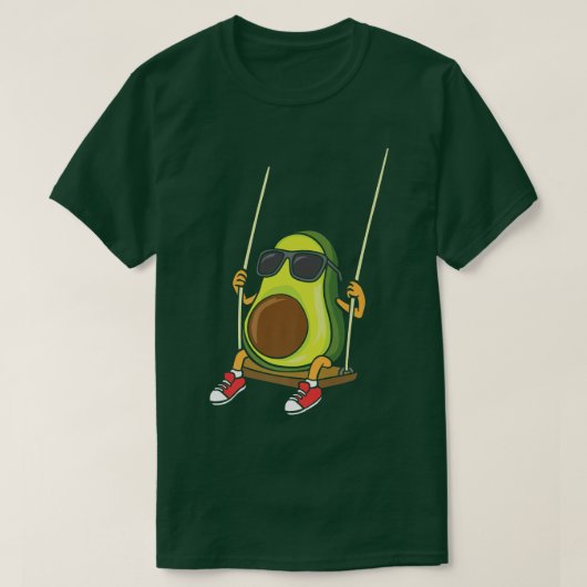 アボカドおもしろいスインガー432 Tシャツ (デザイン正面)