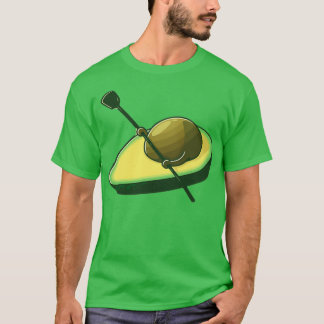 アボカドおもしろいスサーフィンオンボート Tシャツ