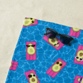 アボカドおもしろいス ビーチタオル (インサイチュ)