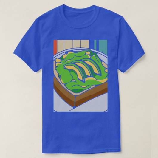アボカドおもしろいトースト愛好家のギフト Tシャツ (デザイン正面)