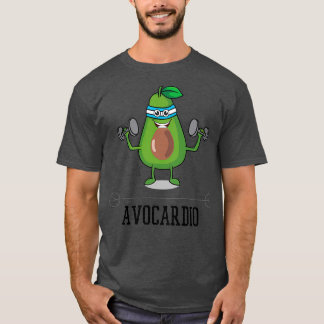 アボカドおもしろいド・カーディオ Tシャツ