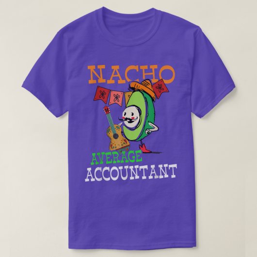 アボカドおもしろいナチョ平均会計士のソンブレロ Tシャツ (デザイン正面)
