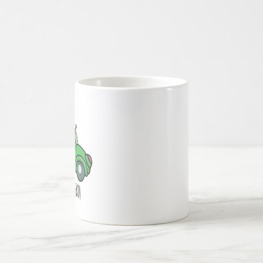 アボカドおもしろいパン コーヒーマグカップ (中央)