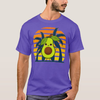 アボカドおもしろいプラシクラシックュTシャツ Tシャツ