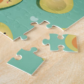 アボカドおもしろい君の記念日が結婚大好き ジグソーパズル (側面)