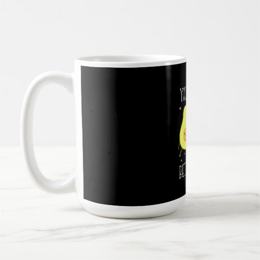 アボカドお前は俺の半分だ コーヒーマグカップ (左)