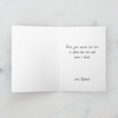 アボカドかわいいロマンチック私の記念日を完了 カード (内部)