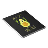 アボカドがガックアウトで岩を突き抜ける ノートパッド (アングル)