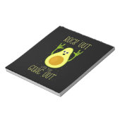 アボカドがガックアウトで岩を突き抜ける ノートパッド (回転)