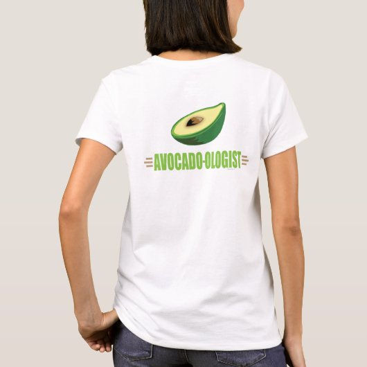 アボカドが好きな人へのプレゼント Tシャツ (裏面)