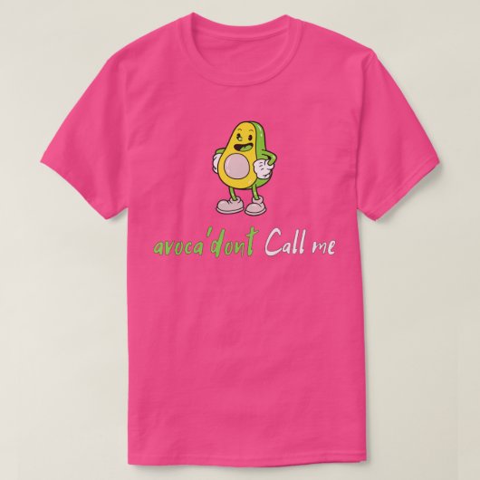 アボカドとアボカドの果実を一緒に怒召し上げるアボカドの実 Tシャツ (デザイン正面)