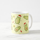 アボカドとクリスマス コーヒーマグカップ (正面右)