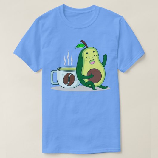 アボカドとコーヒーアボカドトースト Tシャツ (デザイン正面)