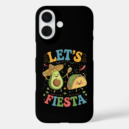 アボカドとタコスのフィエスタ シンコデマヨ Case-Mate iPhoneケース (裏面)