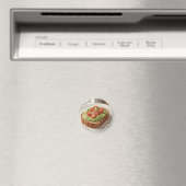 アボカドとトマトのトースト 新鮮な朝食アート マグネット (インサイチュ (食洗機))