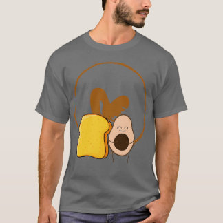 アボカドとトーストクラシックーのTシャツ Tシャツ