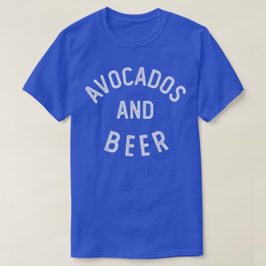 アボカドとビール Tシャツ (デザイン正面)