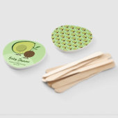 アボカドとピット漫画のキャラクター赤ちゃんシャワー ハンドファン (組立なし)