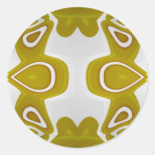 ~アボカドとホワイトフラクタル ラウンドシール (正面)