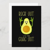 アボカドとロックしよう ガックも出しながら 招待状 (正面/裏面)