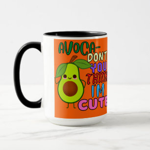 アボカドね考えね私カワイコーヒーマグ マグカップ