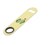 アボカドのおもしろいな元気づける逆立ち緑ピット スピード栓抜き (正面アングル)