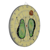 アボカドのおもしろいな元気づける逆立ち緑ピット ダーツボード (正面左)