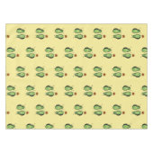 アボカドのおもしろいな元気づける逆立ち緑ピット テーブルクロス (正面(横))