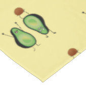 アボカドのおもしろいな元気づける逆立ち緑ピット テーブルクロス (アングル)