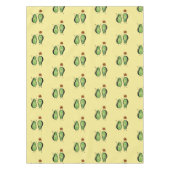 アボカドのおもしろいな元気づける逆立ち緑ピット テーブルクロス (正面)