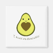 アボカドのかわいいかわいい マグネット (正面)