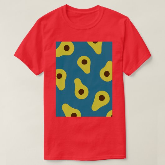 アボカドのエキゾチックな微妙葉な Tシャツ (デザイン正面)