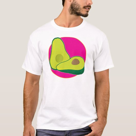 アボカドのグラフィック Tシャツ (正面)